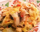 旨辛♪春キャベツと豚肉の卵炒め作り方5写真