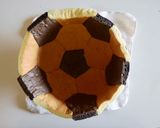 サッカーボールケーキ作り方31写真