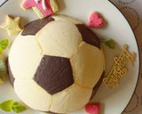 サッカーボールケーキ作り方43写真