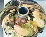 カモフラ　迷彩　マーブルシフォンケーキ作り方18写真