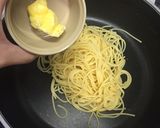たらこと高菜の和風スープパスタ作り方2写真