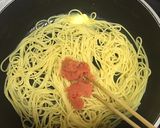 たらこと高菜の和風スープパスタ作り方3写真