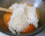 揚げ物の卵とパン粉で→サクサクたまご飯作り方4写真
