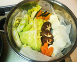 蒸し器でたっぷり蒸し野菜 ポン酢添え作り方1写真