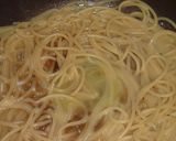 一人ランチに!三つ葉と鰹節のパスタ作り方4写真
