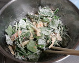 三つ葉と桜えびと高野豆腐のかき揚げ作り方4写真