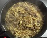 たけのこと豚肉の千切りあんかけご飯作り方6写真