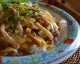 たけのこと豚肉の千切りあんかけご飯作り方7写真