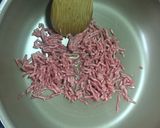 高野豆腐と挽肉入り♡もやし味噌炒め作り方1写真