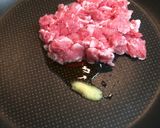 小松菜と豚肉のかきまわしご飯作り方2写真