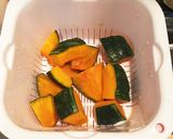 かぼちゃの鶏そぼろ煮作り方1写真