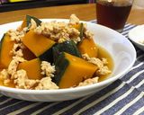 かぼちゃの鶏そぼろ煮作り方5写真