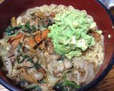 インスタントラーメン・アボガドトッピング作り方7写真