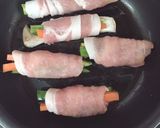 作り置きに♡野菜とエリンギの肉巻き作り方2写真