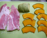 簡単！アボカドとかぼちゃの肉巻き作り方1写真