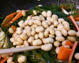 切り昆布にまめ・ごぼう・にんじん。作り方6写真