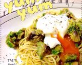 アボカドのペペロンチーノ♡温玉のせ作り方4写真