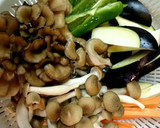 茄子とキノコの味噌炒め作り方1写真