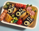 こどもの日キャラ弁◉お稲荷さんの鯉のぼり作り方3写真
