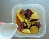 レンジで簡単☆酢生姜で薩摩芋のそぼろ煮。作り方7写真