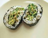 わさび菜の卵焼きおにぎらず作り方11写真