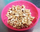 ブラックココアとチョコと胡桃のちぎりパン作り方1写真