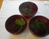 一番だしを使って＊三つ葉のお吸いもの作り方7写真