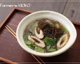 レタスともずくの中華スープ作り方1写真