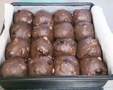 ブラックココアとチョコと胡桃のちぎりパン作り方5写真