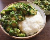 ふわとろ！ぶっかけオクラ☆ご飯のお供作り方5写真