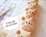 キャラ弁も♡簡単♪くまさんちぎりおにぎり作り方5写真