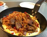 うちの焼きそばナポリタン(^^)作り方6写真