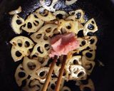 レンコンのキンピラ 辛子明太子を加えて作り方3写真