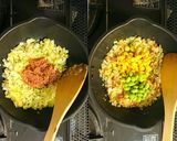 春キャベツとコンビーフの炒飯作り方3写真