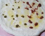行者にんにくと酒盗、柚子胡椒のもっちピザ作り方5写真