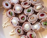おウチ居酒屋♡カラフル竹輪のベーコン巻串作り方6写真