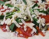 行者にんにくのトマトソースもっちピザ作り方6写真