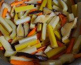 筍と人参椎茸のきんぴら風炒め♪作り方4写真
