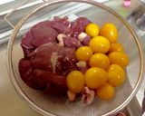 鶏レバーとニラで簡単！甘辛煮込み作り方1写真