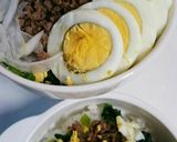 合い挽きミンチの甘め丼作り方9写真