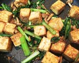 厚揚げと小松菜のごま味噌炒め作り方4写真