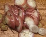 かぼちゃ、みょうが、しめじのお味噌汁作り方2写真