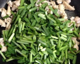 ニラとお肉のオイスターソース炒め作り方5写真