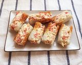 お弁当に♪♪ちくわのチーズかにかま焼き作り方2写真
