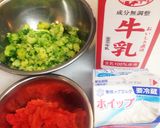 明太子とブロッコリーで彩りクリームパスタ作り方1写真
