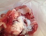 簡単メイン☆豚こま油揚げのすき焼き風炒め作り方1写真