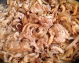 簡単メイン☆豚こま油揚げのすき焼き風炒め作り方10写真