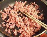 照り焼きハンバーグ風味！そぼろもやし作り方3写真