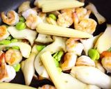 カレー風味えびとエリンギのガーリック炒め作り方6写真