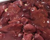 簡単鳥の内蔵(レバー、ハツ、砂肝)醤油煮作り方1写真
